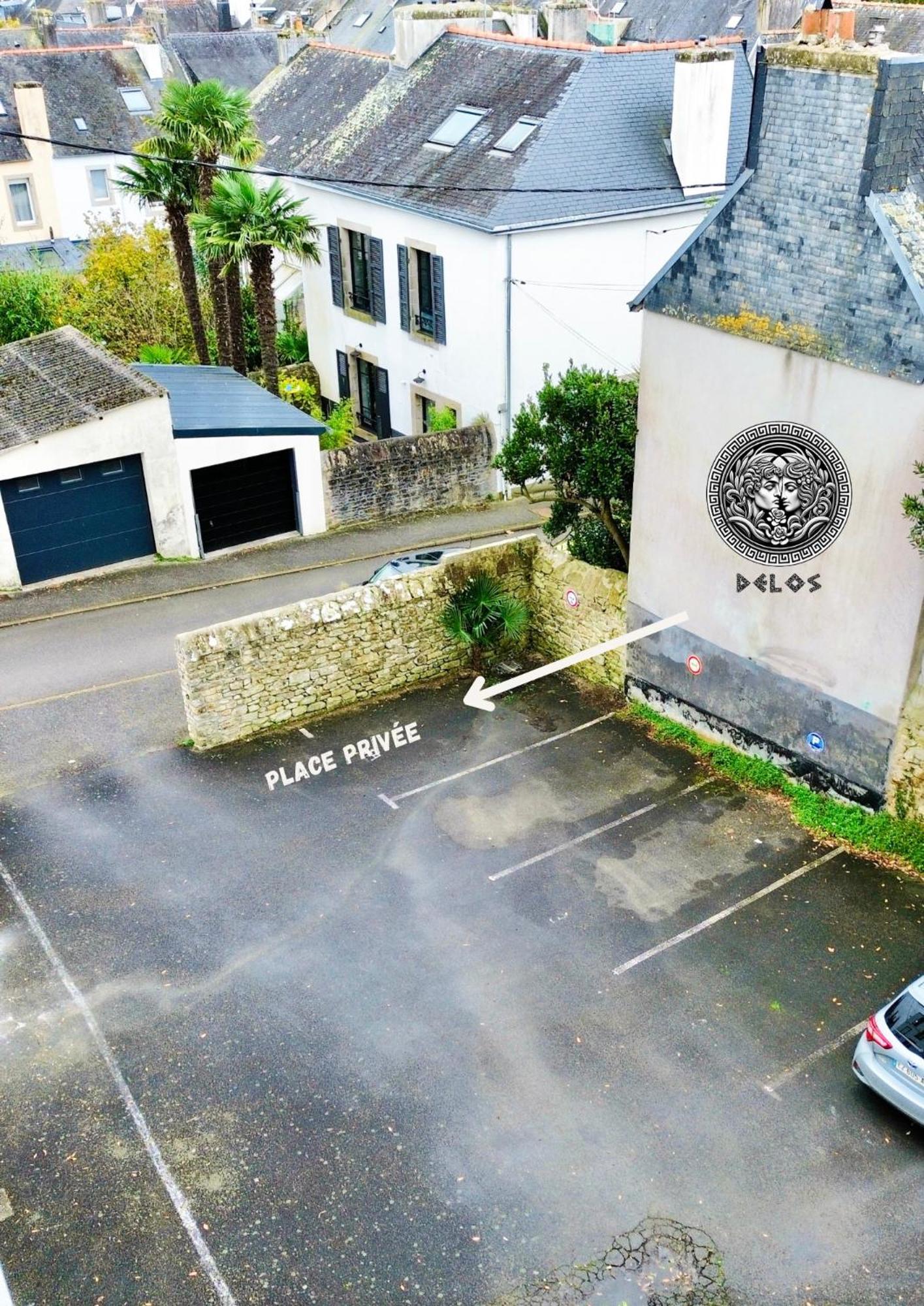 - La Suite Delos - Jacuzzi 2 Places - Centre Ville A Pied - Lit Queen Size - Parking Privee - Wifi - City Center Within Walking Distance - Quimper Kültér fotó